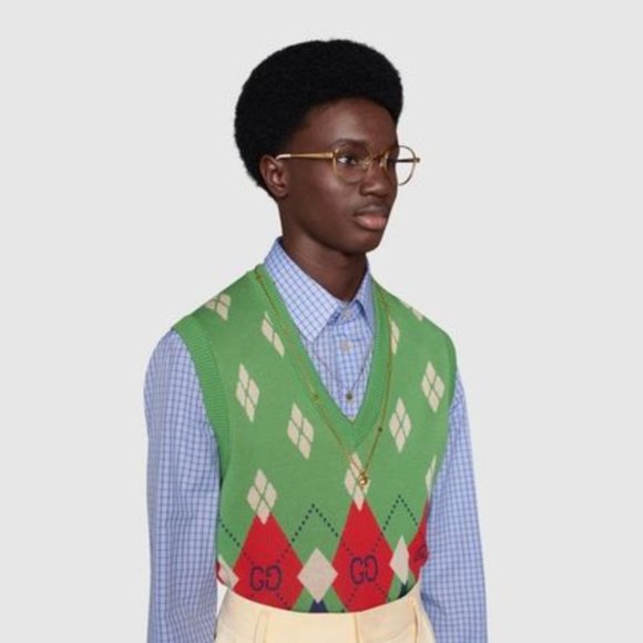 Gucci Agyle Knit Sweater Vest - Picture 8 of 16